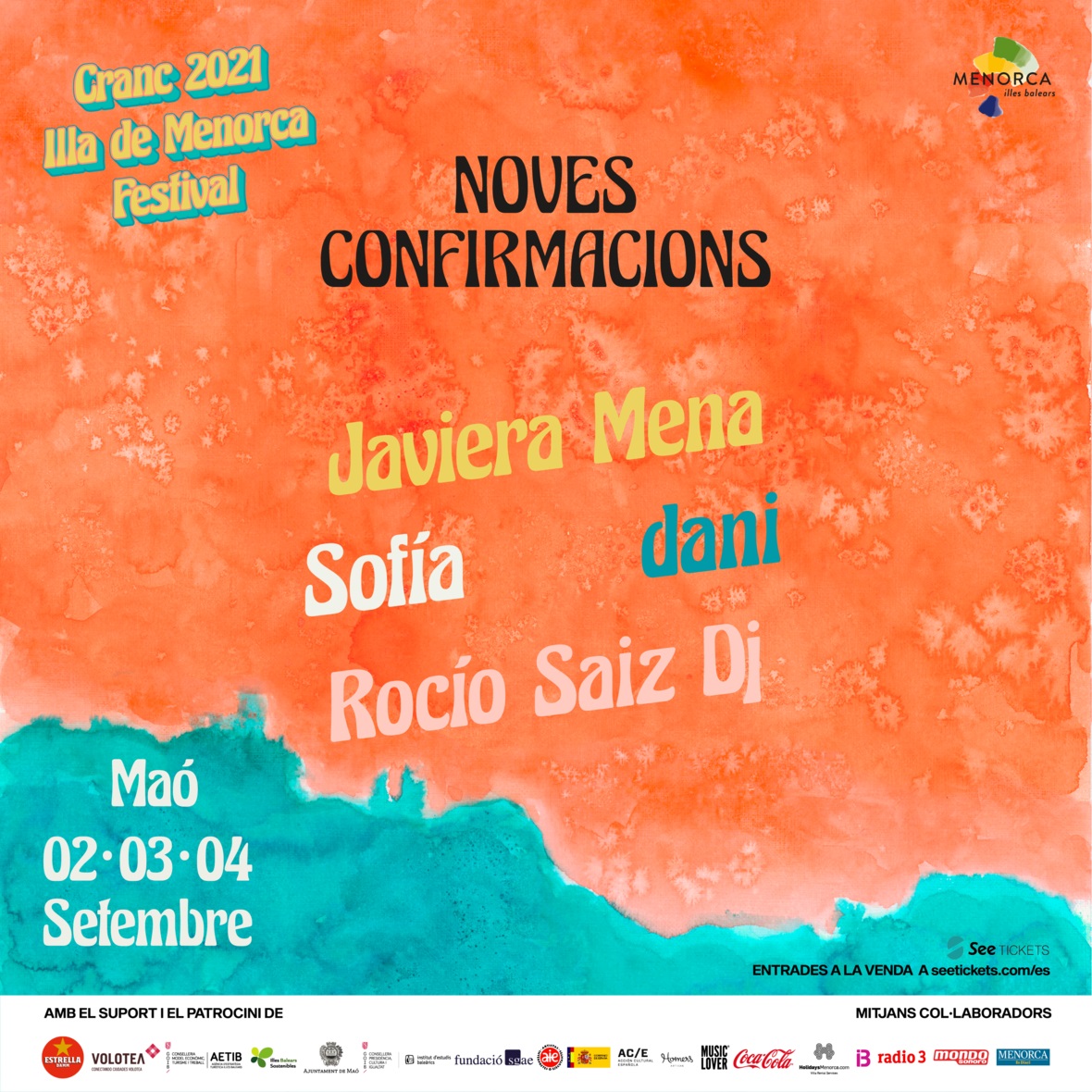 CRANC Illa de Menorca Festival 2021 programa una noche inaugural totalmente femenina