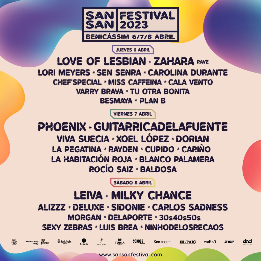 Festivales: Ya hay cartel por días para SanSan Festival 2023