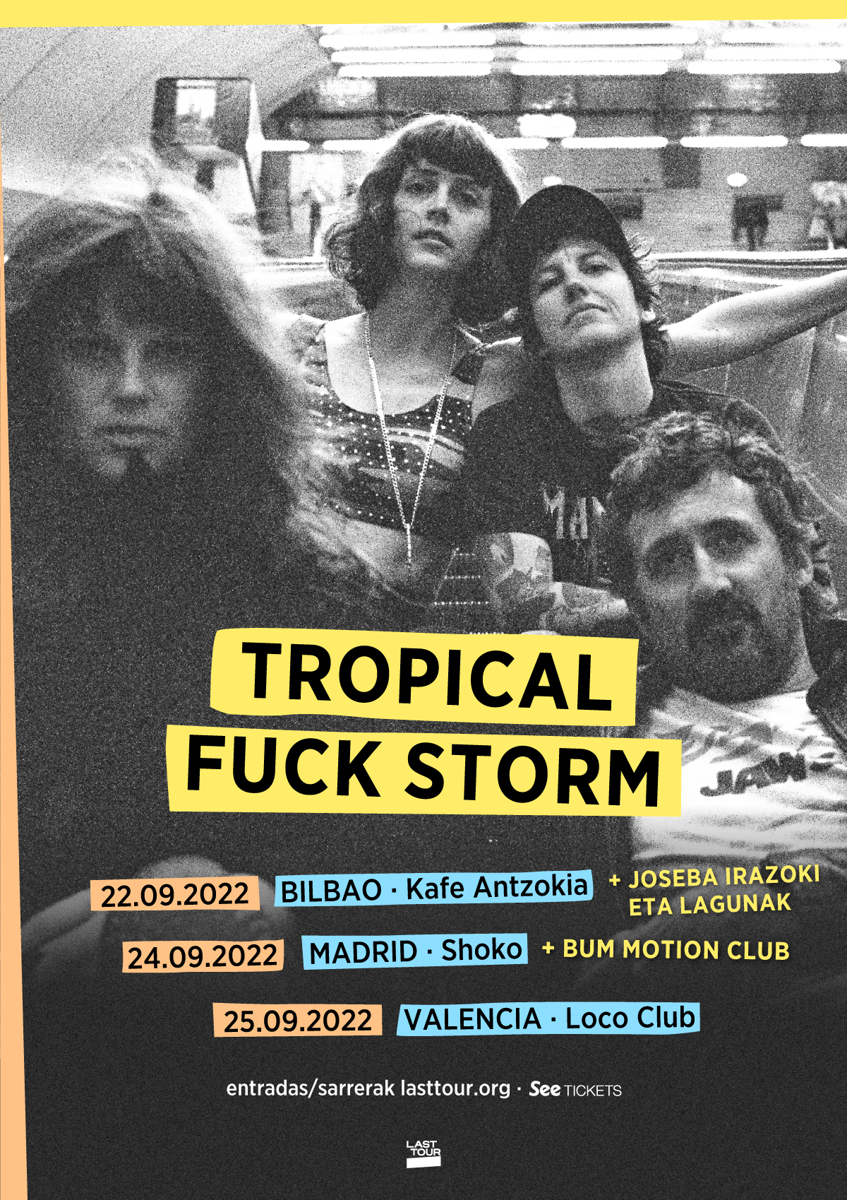 Tropical Fuck Storm actuarán en Bilbao, Madrid y Valencia a final de mes