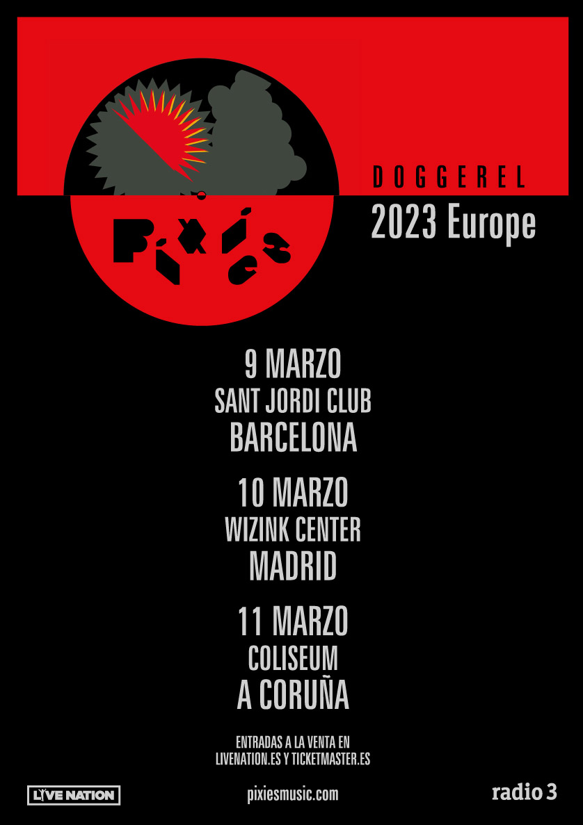 Gira: Pixies actuarán en Barcelona, Madrid y A Coruña en marzo de 2023
