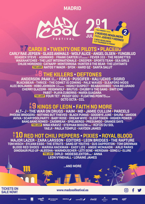 Mad Cool Festival suma 27 nuevas bandas a su edición 2021 - CrazyMinds